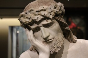 Christ on a cold stone