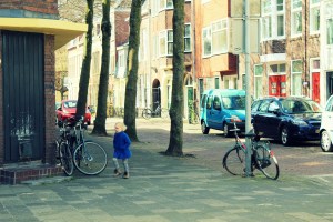 just around the corner