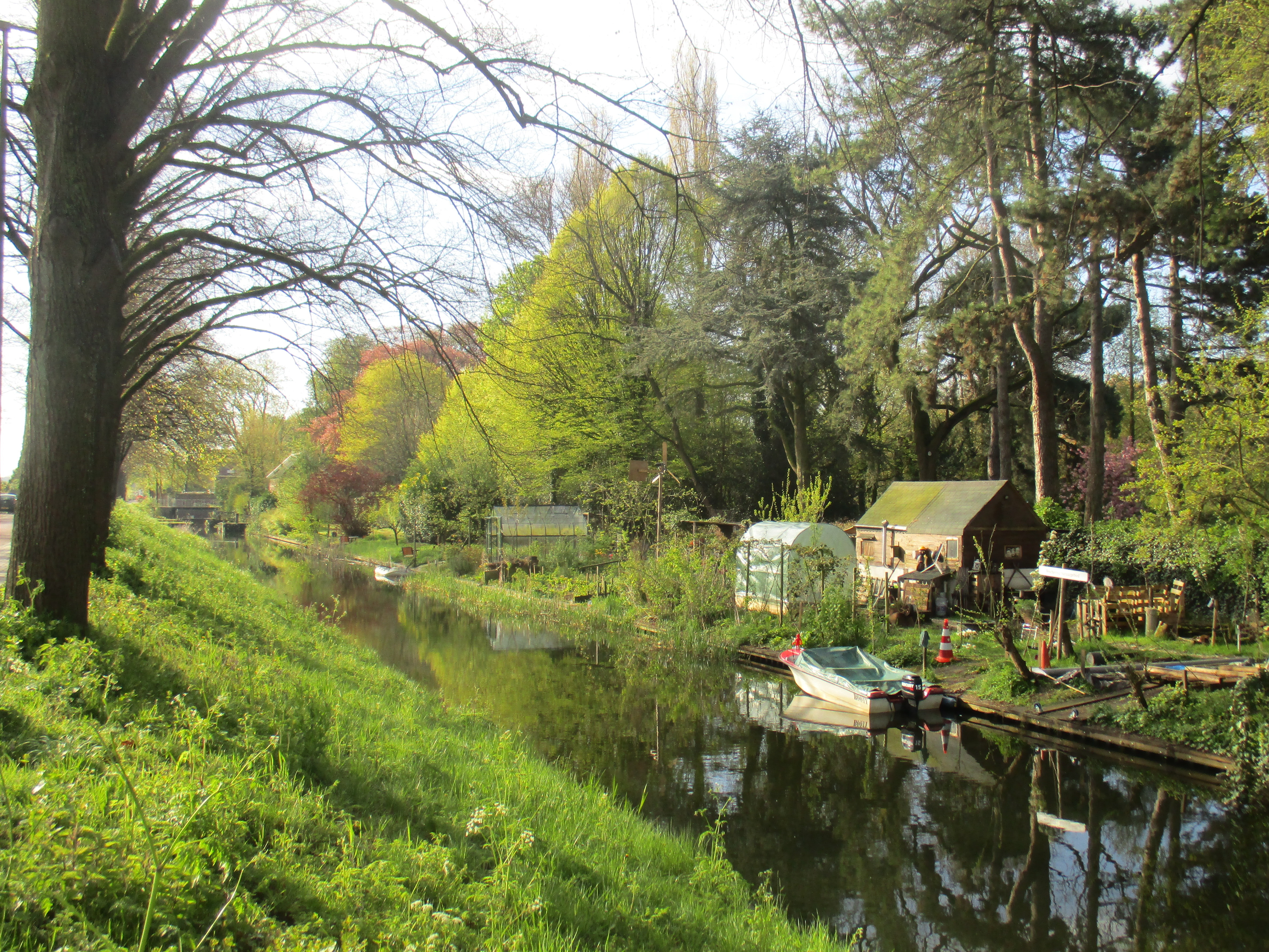 that little place with the boat and garden