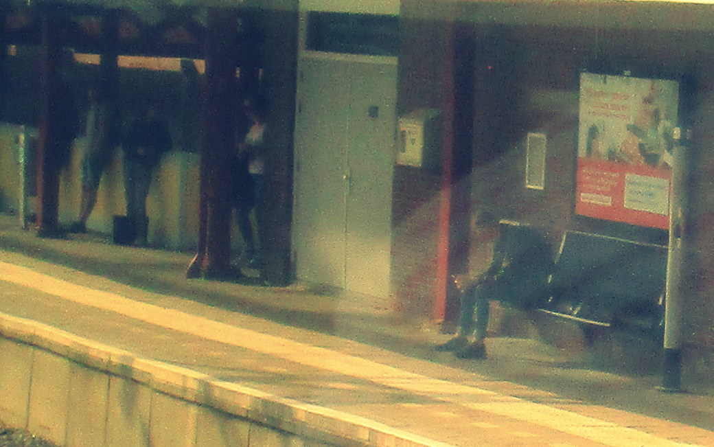 on a platform of the station