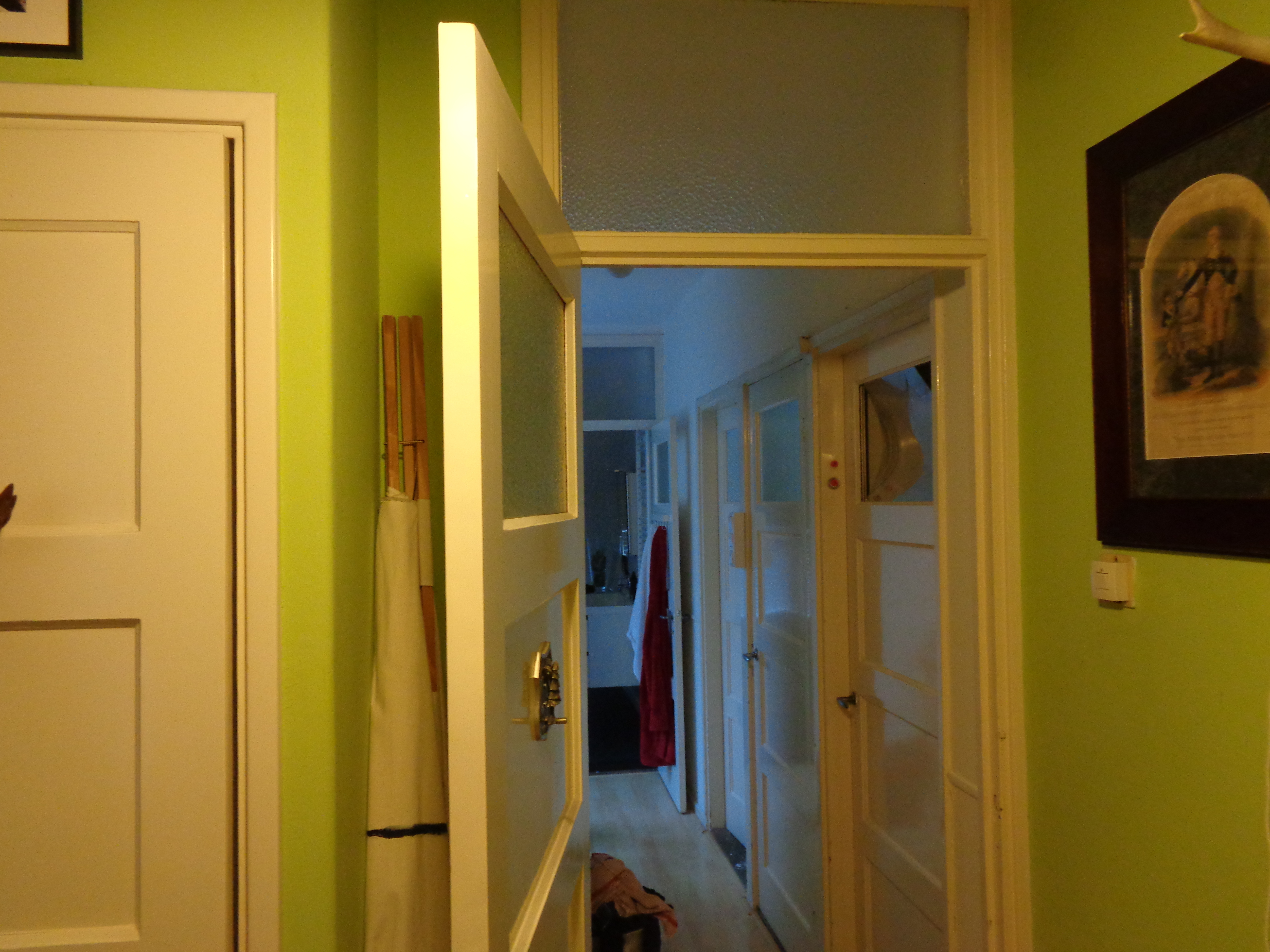 passageway with multiple doors